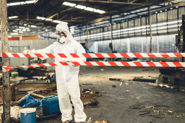 Professional Crime Scene Cleanup technician working in Highland Park, NJ